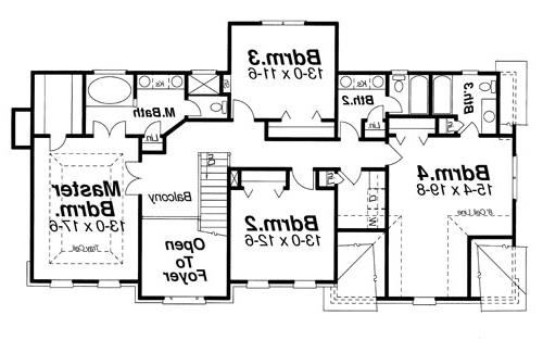 Second Floor image of HADDINGTON House Plan